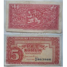 5 Korun 1949 serie UC Londýn